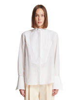 White Luisa Tuxedo Shirt - Women's shirts | PLP | Antonia