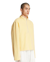 Yellow Wool Fleece Sweater | PDP | Antonia