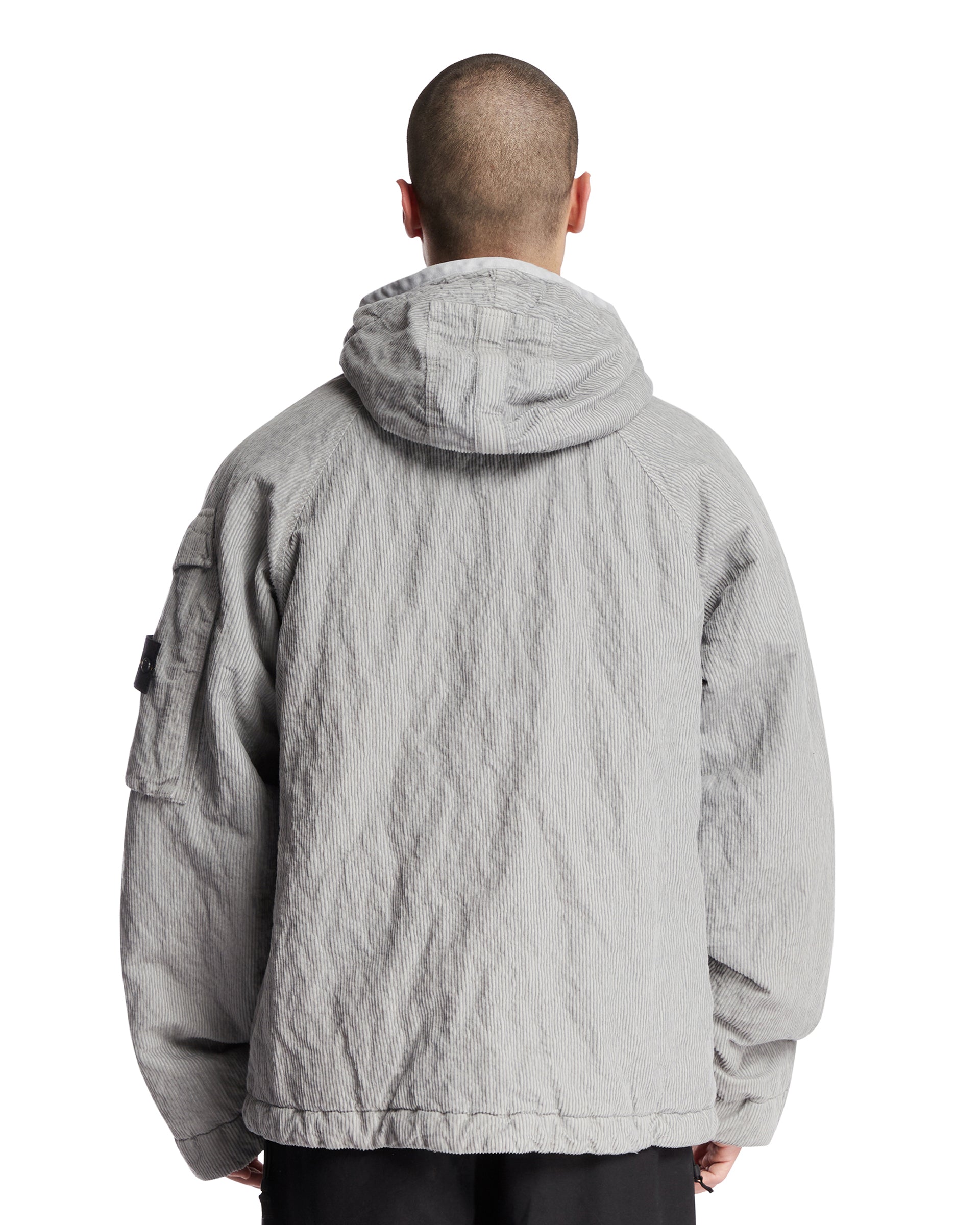 Gray 4100056 Wrinkled Corduroy 500-TC Jacket | STONE ISLAND - Antonia
