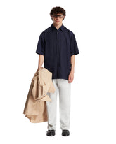 Blue Short Sleeves Shirt - Men | PLP | dAgency