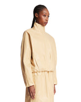 Beige Leather Jacket | PDP | Antonia