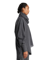 Blue Georgia Shirt with Scarf | PDP | Antonia