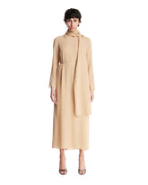 Beige Midi Silk Dress - the row women | PLP | Antonia