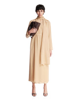 Beige Midi Silk Dress - the row women | PLP | Antonia