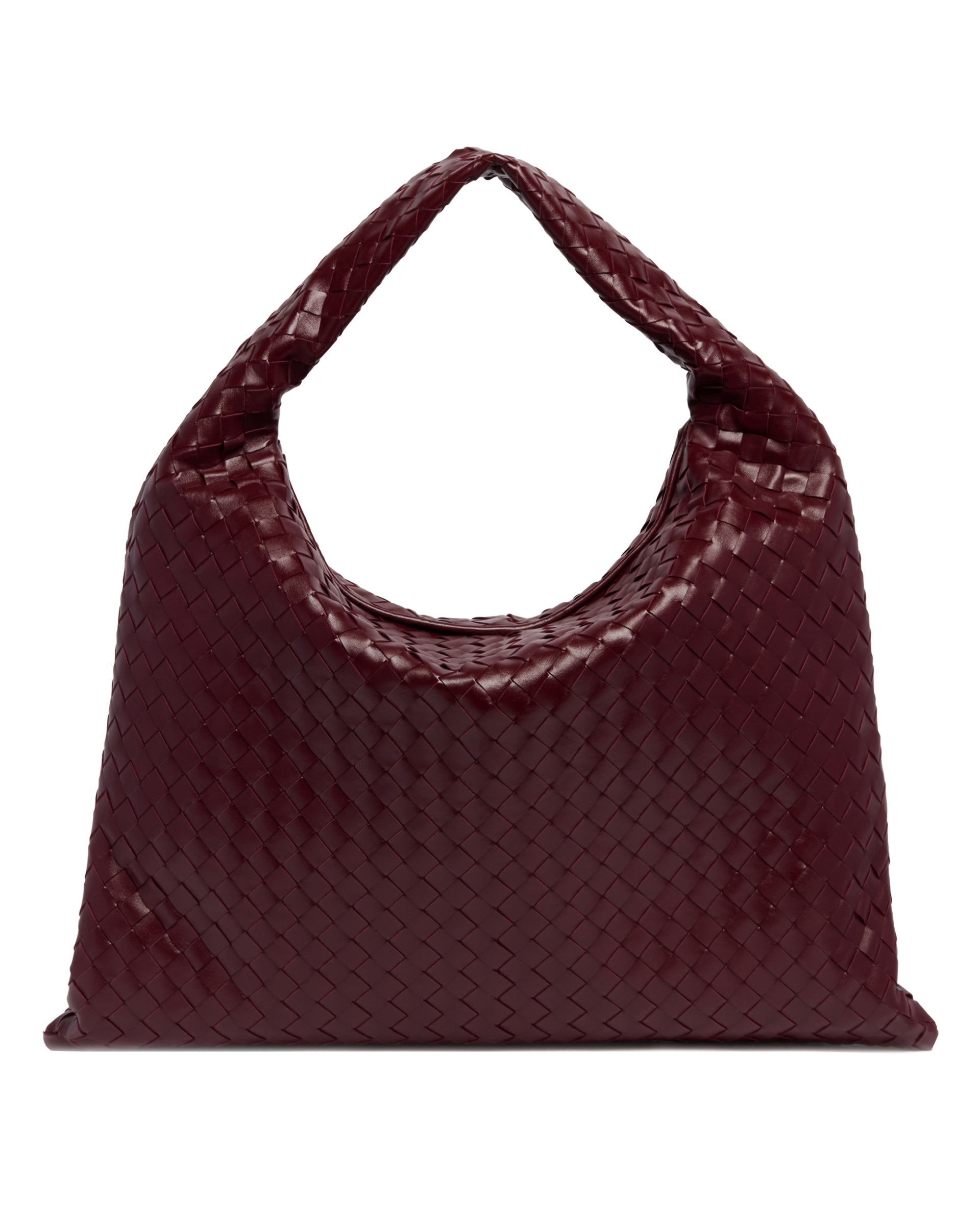 Burgundy Large Hop Shoulder Bag | BOTTEGA VENETA - Antonia Burgundy Large Hop Shoulder Bag | BOTTEGA VENETA - Antonia