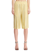 Yellow Elongated Bermuda Pants - Women's shorts | PLP | dAgency