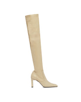 Beige Over-The-Knee Boots | PDP | Antonia