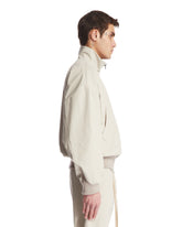 Beige High Collar Bomber | PDP | Antonia