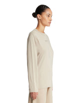 Beige Long Sleeve T-Shirt. | PDP | Antonia