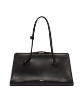 Black Patent Leather Le Teckel Tote Bag | PDP | Antonia