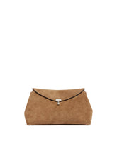 Borsa T-Lock Clutch Beige - Toteme donna | PLP | Antonia