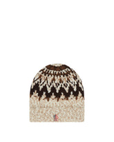 Beige Jacquard Beanie - Men's hats | PLP | Antonia