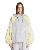 Felpa In Cotone Grigia E Gialla - GIACCHE DONNA | PLP | Antonia