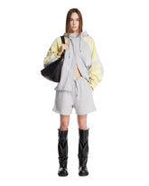 Felpa In Cotone Grigia E Gialla - GIACCHE DONNA | PLP | Antonia