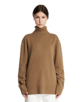 Pullover A Collo Alto Beige | PDP | Antonia