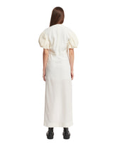 White Puff Sleeve Dress | PDP | dAgency
