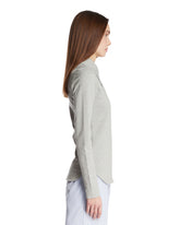 Gray Asymmetric Cotton Top | PDP | Antonia