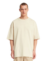 Beige Double Logo T-Shirt - Men's clothing | PLP | dAgency
