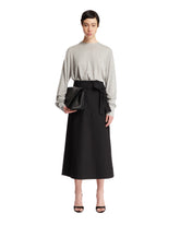 Black Cotton Midi Skirt - TOTEME-STUDIO | PLP | dAgency