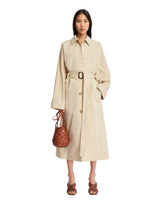 Beige Collared Trench Coat - new arrivals women's clothing | PLP | dAgency