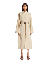 Beige Collared Trench Coat | PDP | dAgency