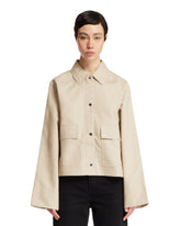 Beige Cotton Jacket - Women's clothing | PLP | dAgency