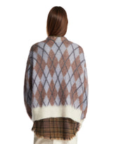 Multicolor Diamond Mohair Cardigan | PDP | Antonia