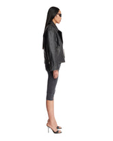 Black Oversized Biker Jacket | PDP | Antonia