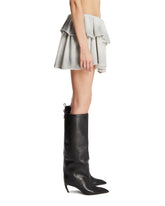 Gray Ruffled Skirt | PDP | Antonia