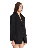 Black Oversized Wool Jacket | PDP | Antonia