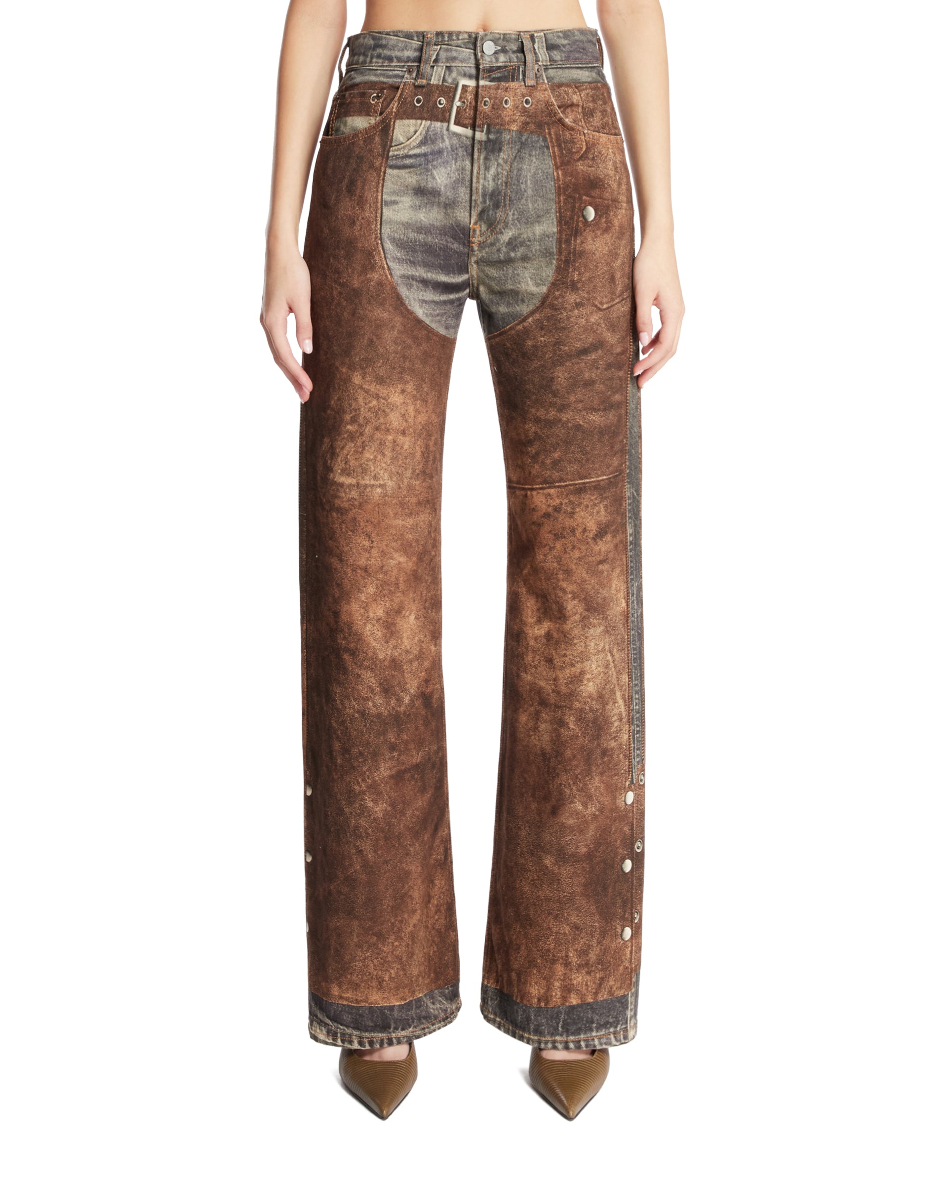 Brown Western Jeans | ACNE STUDIOS - Antonia