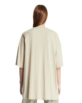 Beige Cotton Logo T-Shirt | PDP | Antonia