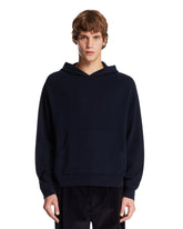 Blue Cashmere Hoodie - Acne studios men | PLP | Antonia