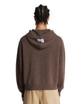 Brown Cashmere Hoodie | PDP | Antonia