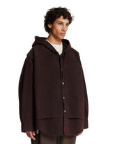 Purple Layered Hooded Jacket | PDP | Antonia