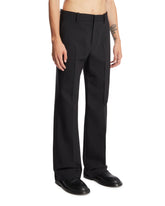 Pantaloni In Misto Lana Neri | PDP | Antonia