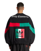 Adidas Originals x Willy Chavarria Black Cotton Chicano Sweatshirt | PDP | Antonia