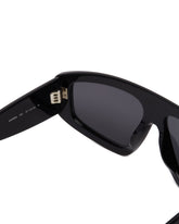 Black Aviator Mask Sunglasses | PDP | Antonia