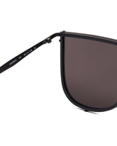 Black Metal Shield Sunglasses | PDP | Antonia