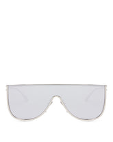 Black Metal Shield Sunglasses | PDP | Antonia