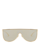 Gold Metal Shield Sunglasses | PDP | Antonia