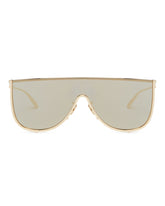 Gold Metal Shield Sunglasses | PDP | Antonia