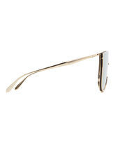 Gold Metal Shield Sunglasses | PDP | Antonia