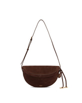 Marsupio East West In Suede Marrone - BORSE A SPALLA DONNA | PLP | Antonia