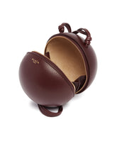 Burgundy Sphere Leather Bag | PDP | Antonia