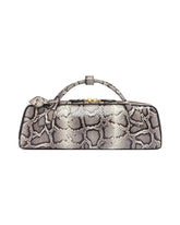 Snake-Print Le Teckel Leather Clutch | PDP | Antonia