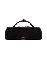 Black Le Teckel Suede Clutch | PDP | Antonia