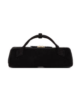 Black Le Teckel Suede Clutch | PDP | Antonia