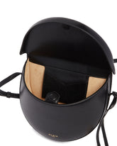 Black East West Leather Belt Bag | PDP | Antonia