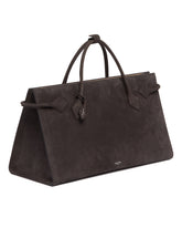 Gray Le Teckel Leather Tote Bag | PDP | Antonia